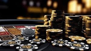 Dealer rusa333 menampilkan kartu di meja Lucky Twins dengan studio HD
